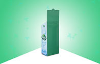 Зеленый дисплей картона попа для разлитой по бутылкам чистой воды, стоит вверх дисплей картона