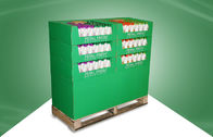 Зеленый дисплей паллета картона для продуктов Skincare с 6 подносами