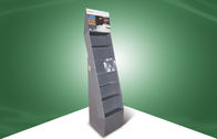 Блоки индикатора розничного серого картона свободные стоящие, изготовленные на заказ выставочные витрины для продвижения