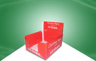Красный Countertop картона подарка Кристмас показывает Recyclable с офсетной печатью CMKY