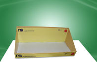 ODM OEM добавочной коробки стойки дисплея счетчика картона желтого цвета игрушки Recyclable