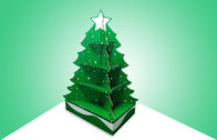 Зеленый дисплей паллета картона рождественской елки для повышать игрушки, наблюдает заразительный дизайн