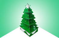 Зеленый дисплей паллета картона рождественской елки для повышать игрушки, наблюдает заразительный дизайн