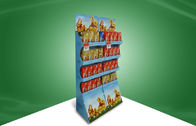 Рекламирующ штабелируйте вверх дисплей картона попа, изготовленные на заказ дисплеи пола картона для шоколада
