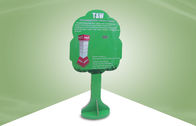 Standees картона зеленого цвета формы дерева миниые для дисплеев рекламы стикера