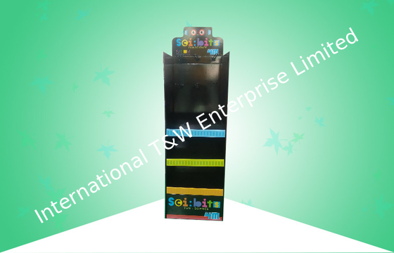 Купить Смешивание представляя полке 3 изготовленный на заказ попа картона показывает сверхмощное с пластиковыми крюками online manufacture