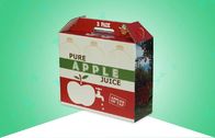 Контейнер яблочного сока коробок изготовленной на заказ гофрированной бумаги упаковывая с сильной ручкой