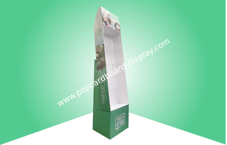 Изготовленный на заказ дисплей пола картона POS с пластиковыми колышками смешивает представлять различные детали