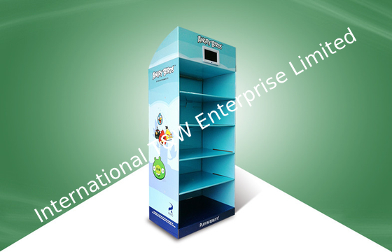 Хорошая цена. 5 игрушек птиц стоек дисплея картона POP полки сердитых зафиксированных с игроком TV онлайн