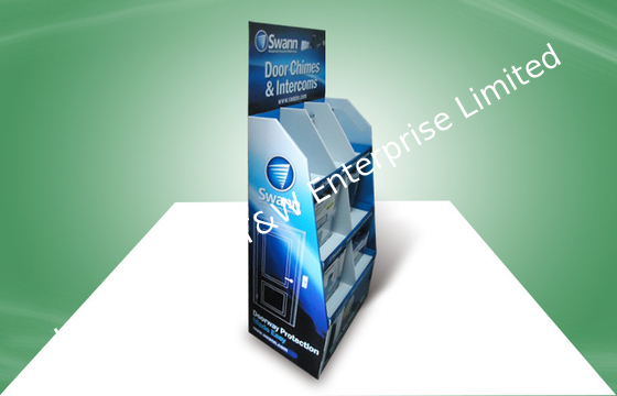 Хорошая цена. Дисплей картона попа 3 полок, рифленые дисплеи пола для дверного звонока онлайн