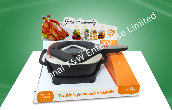 Хорошая цена. Дисплей Countertop картона промотирования выделяющийся в продуктах Cookware онлайн