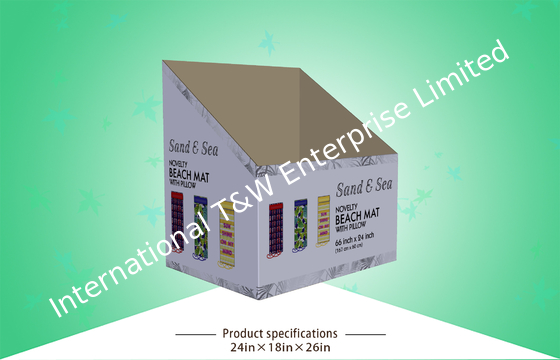 Хорошая цена. Розничный ящик сброса пляжного полотенца картона показывает эко- дружелюбный материал с лоснистым слоением онлайн
