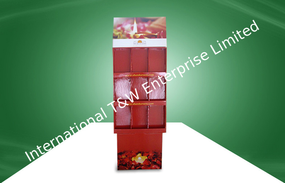 Хорошая цена. Пол картона дисплея картона POP клетки Durable 9 стоя Eco-содружественное печатание онлайн