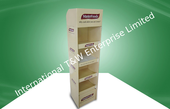 Хорошая цена. 4 Shelve пол картона дисплея картона POP еды стоя Eco-содружественно онлайн