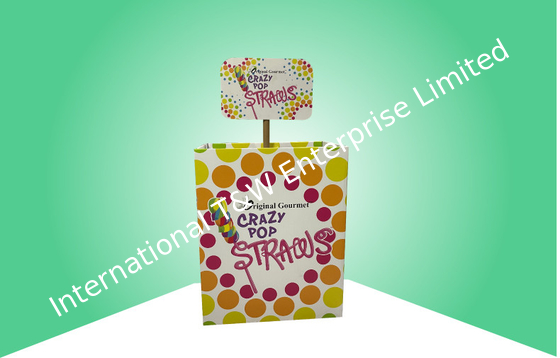 Хорошая цена. Всплывающий дисплей ящика сброса картона для деталей конфеты с трубкой & заголовком онлайн