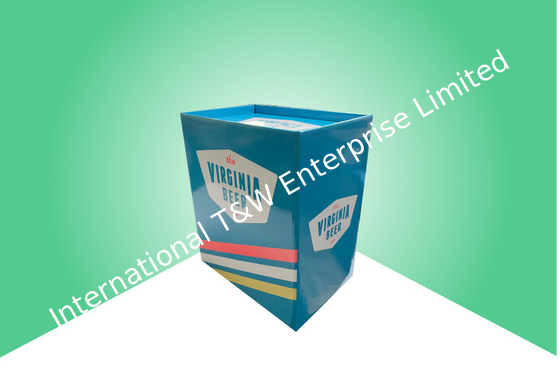 Хорошая цена. Изготовленный на заказ дисплей ящика сброса картона для повышать штабелеукладчик случая пива онлайн